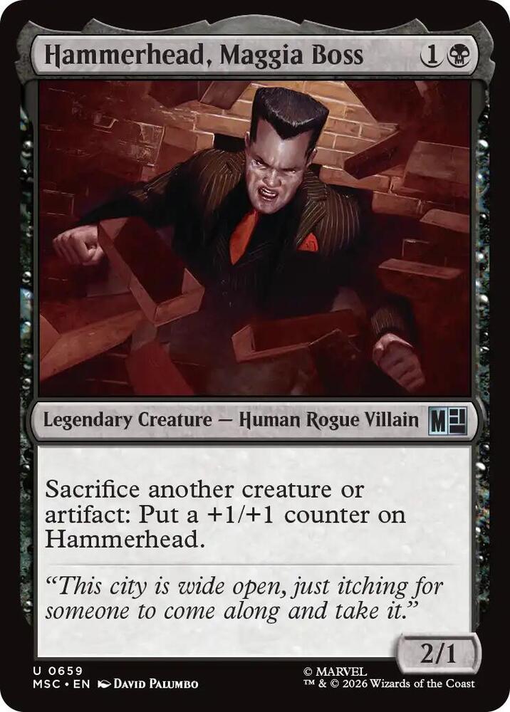 Hammerhead, Maggia Boss - 659 - uncommon