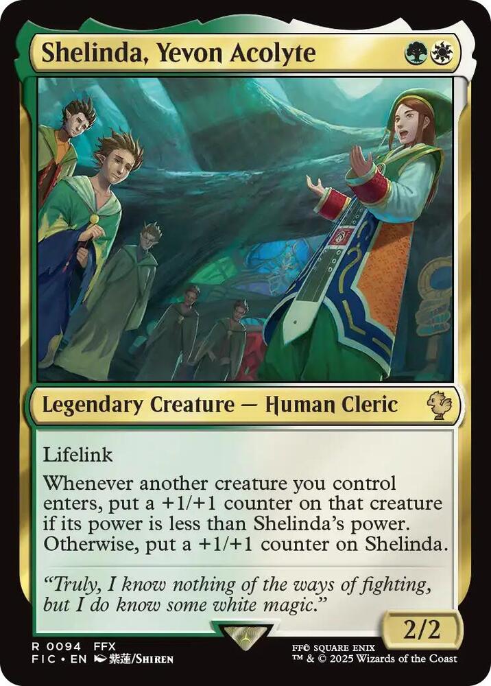 Shelinda, Yevon Acolyte - 94 - rare