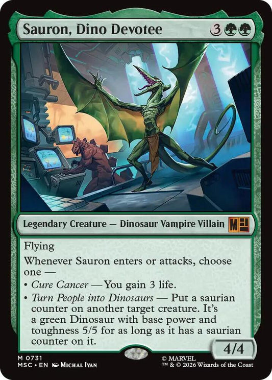 Sauron, Dino Devotee - 731 - mythic