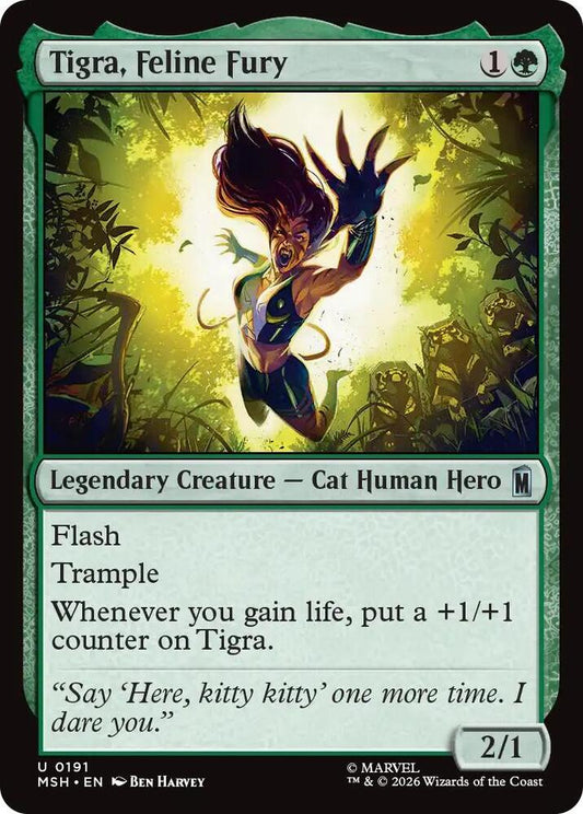 Tigra, Feline Fury - 191 - uncommon