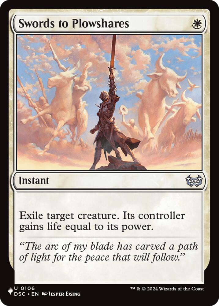 Swords to Plowshares - DSC-106 - uncommon