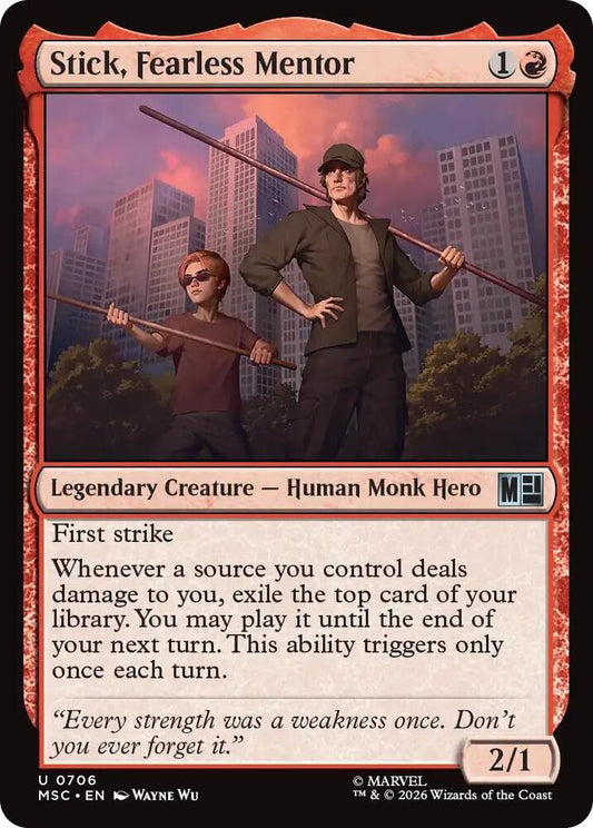 Stick, Fearless Mentor - 706 - uncommon