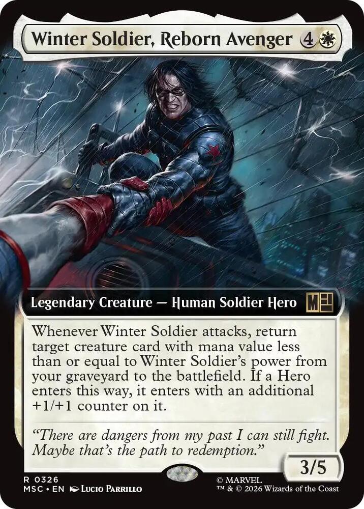 Winter Soldier, Reborn Avenger - 326 - rare