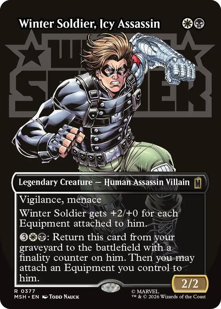 Winter Soldier, Icy Assassin - 377 - rare