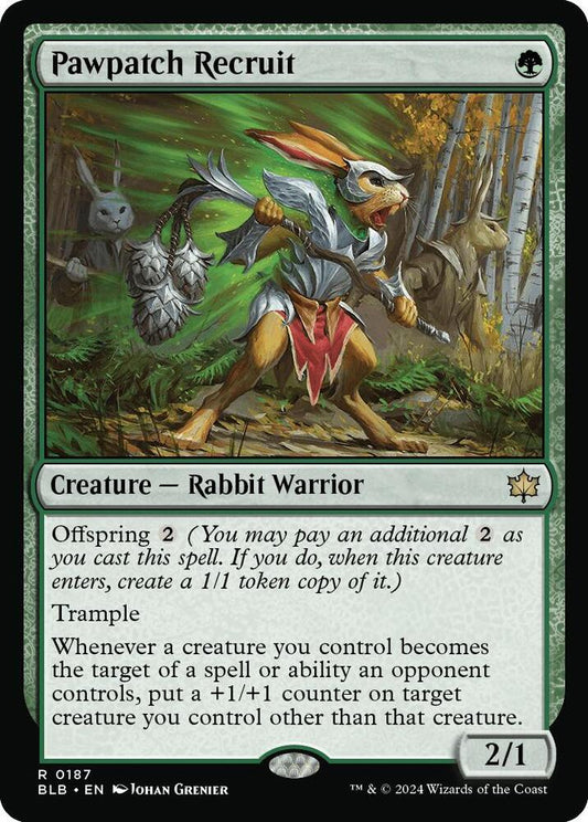 Pawpatch Recruit - 187 - rare