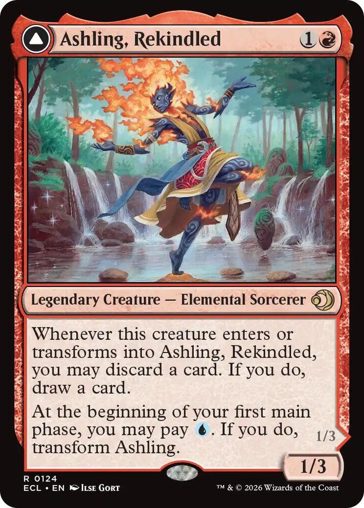 Ashling, Rekindled // Ashling, Rimebound - 124 - rare