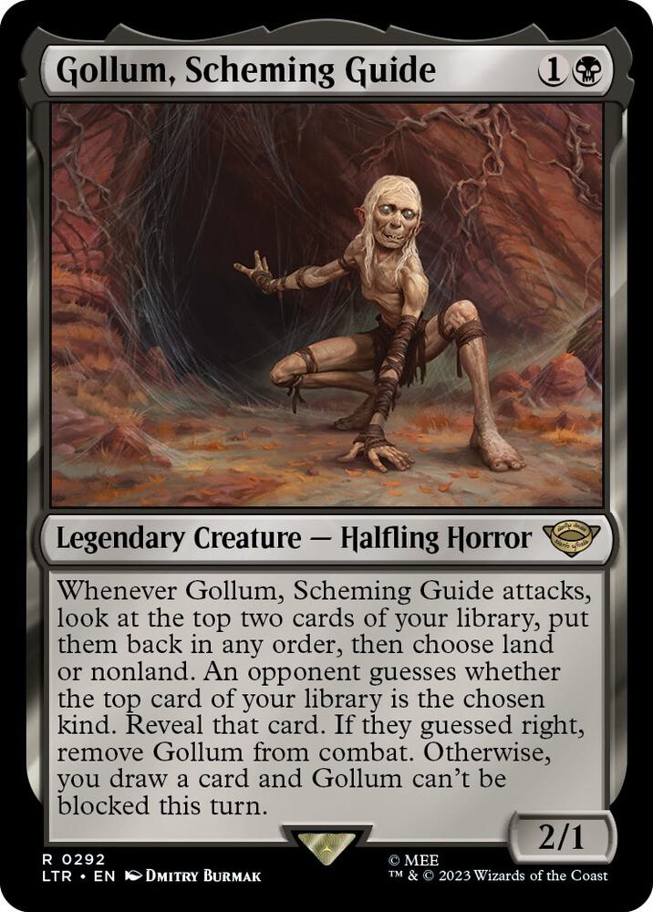 Gollum, Scheming Guide - 292 - rare