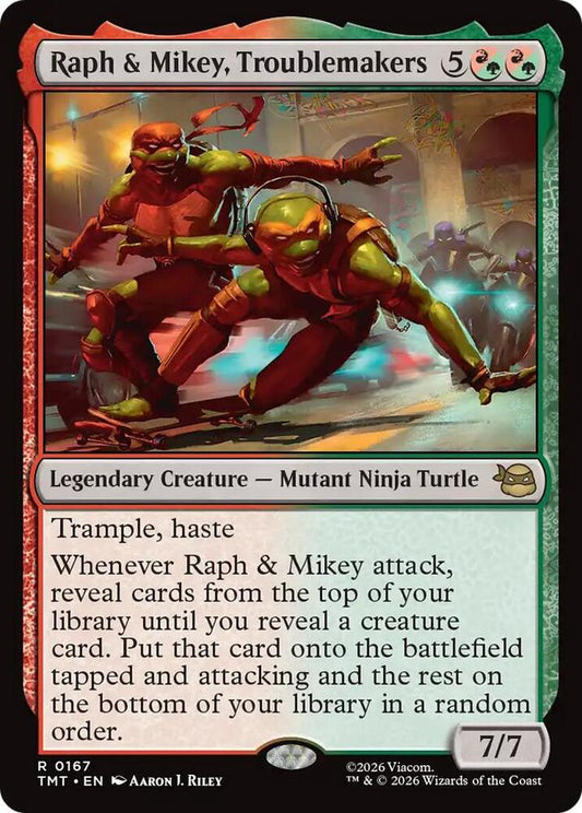 Raph & Mikey, Troublemakers - 167 - rare