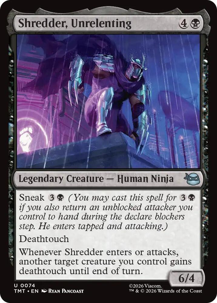 Shredder, Unrelenting - 74 - uncommon