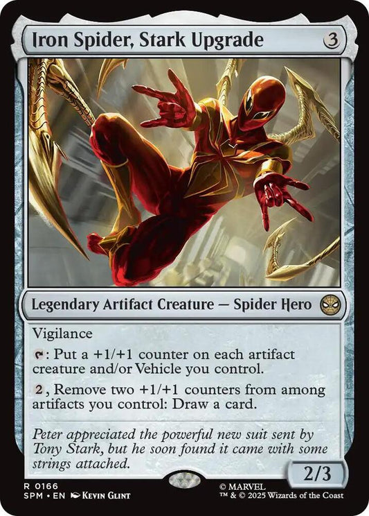 Iron Spider, Stark Upgrade - 166 - rare