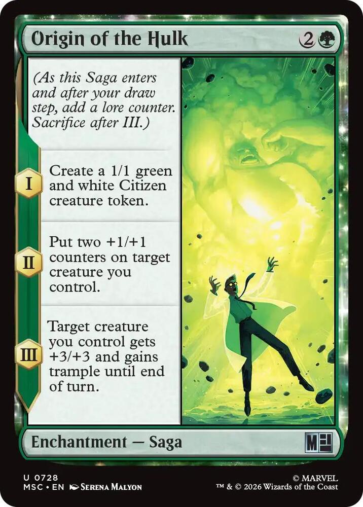 Origin of the Hulk - 728 - uncommon
