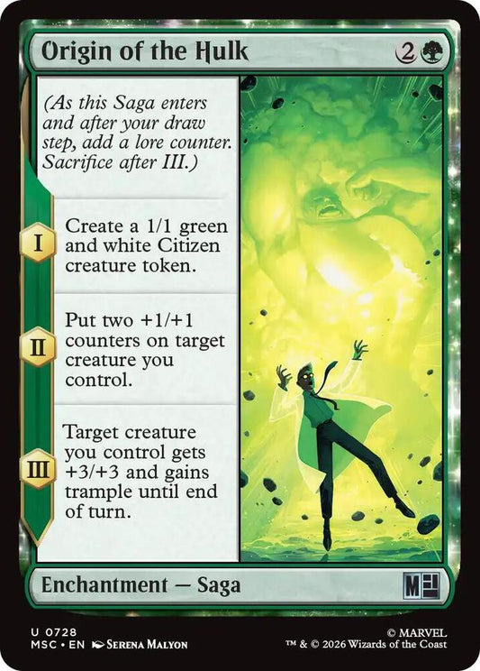 Origin of the Hulk - 728 - uncommon