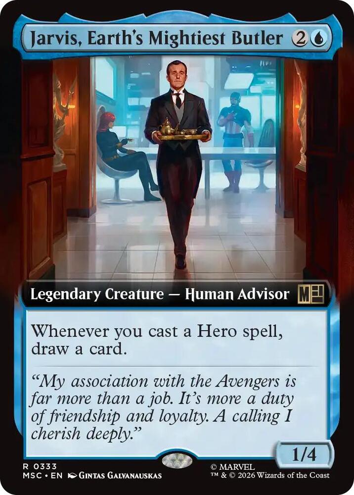 Jarvis, Earth's Mightiest Butler - 333 - rare
