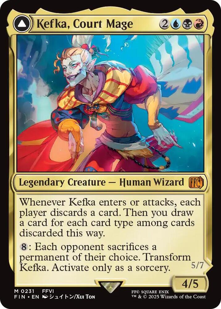 Kefka, Court Mage // Kefka, Ruler of Ruin - 231 - mythic