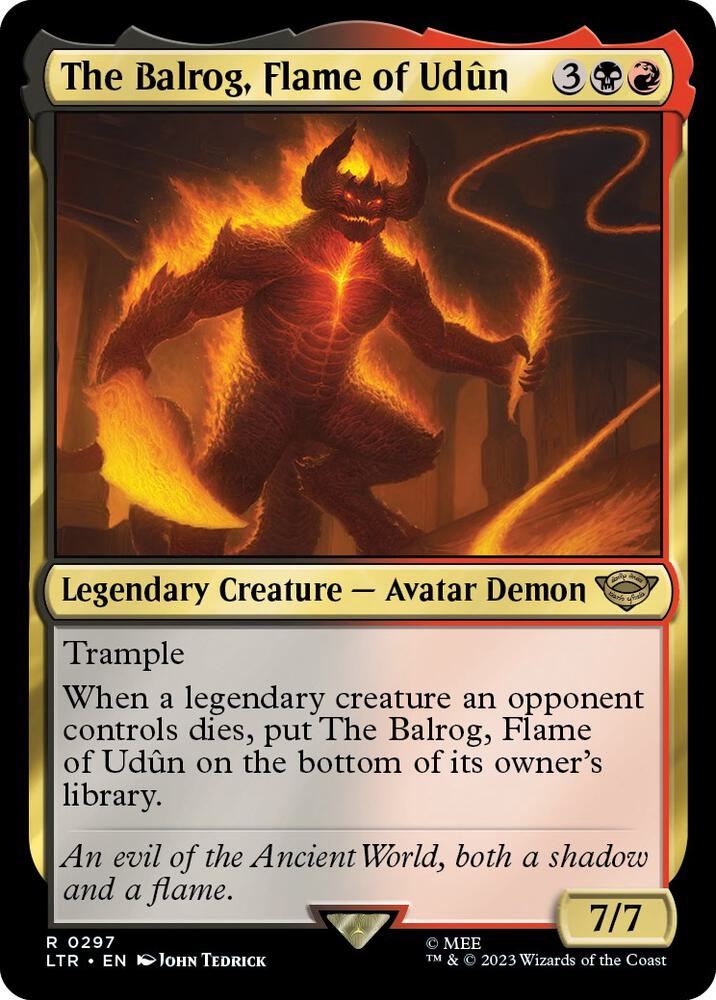 The Balrog, Flame of Udûn - 297 - rare