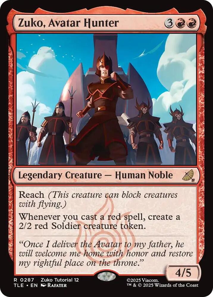 Zuko, Avatar Hunter - 287 - rare