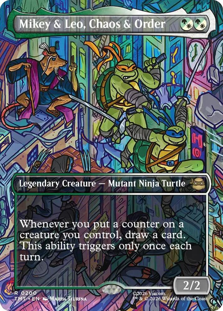 Mikey & Leo, Chaos & Order - 200 - rare