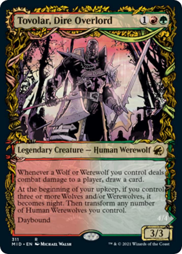 Tovolar, Dire Overlord // Tovolar, the Midnight Scourge - 311 - rare