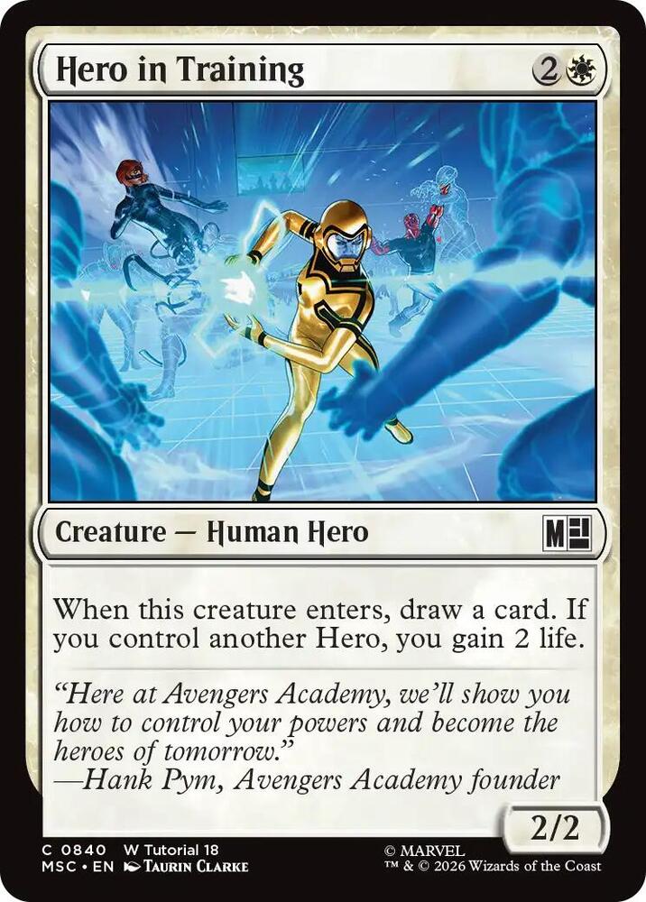 Hero in Training - 840 - common