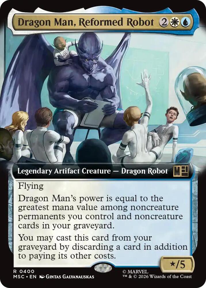 Dragon Man, Reformed Robot - 400 - rare