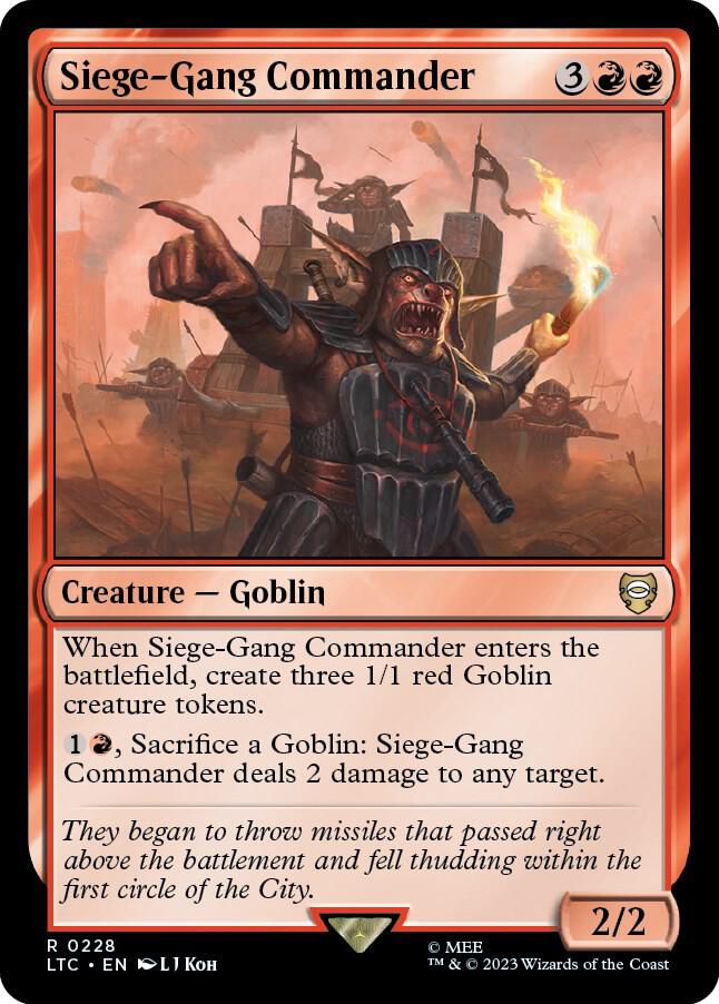 Siege-Gang Commander - 228 - rare