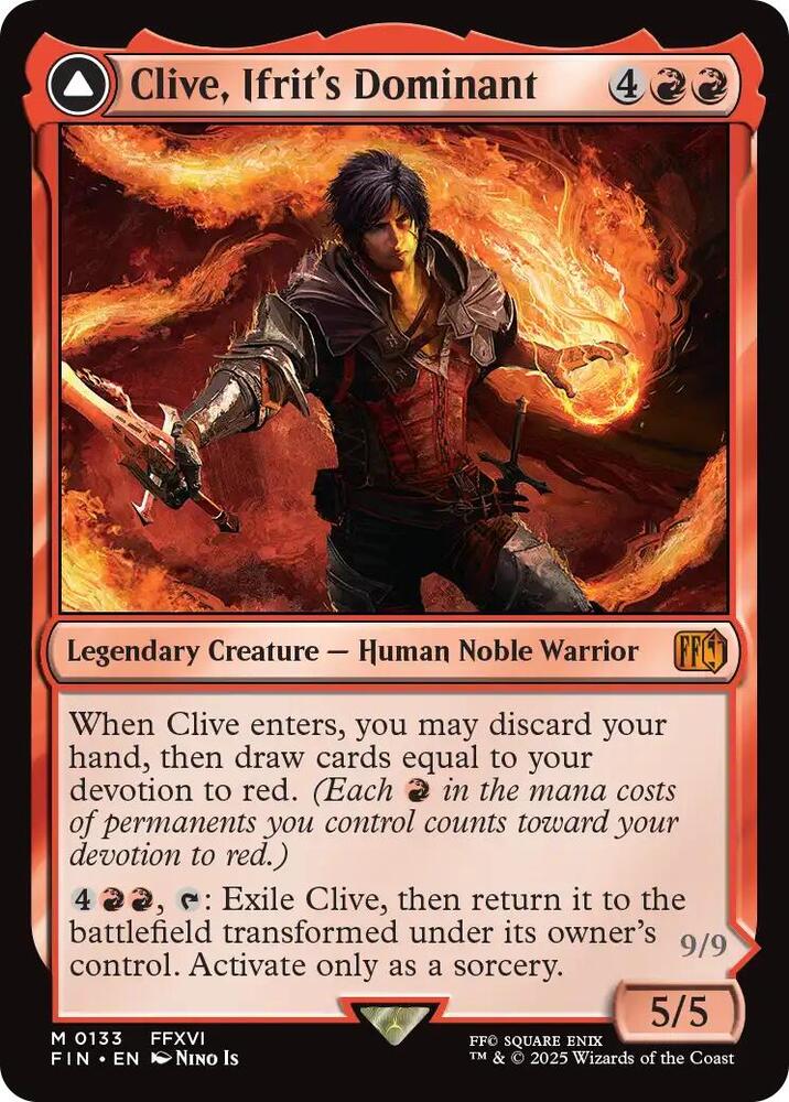 Clive, Ifrit's Dominant // Ifrit, Warden of Inferno - 133 - mythic