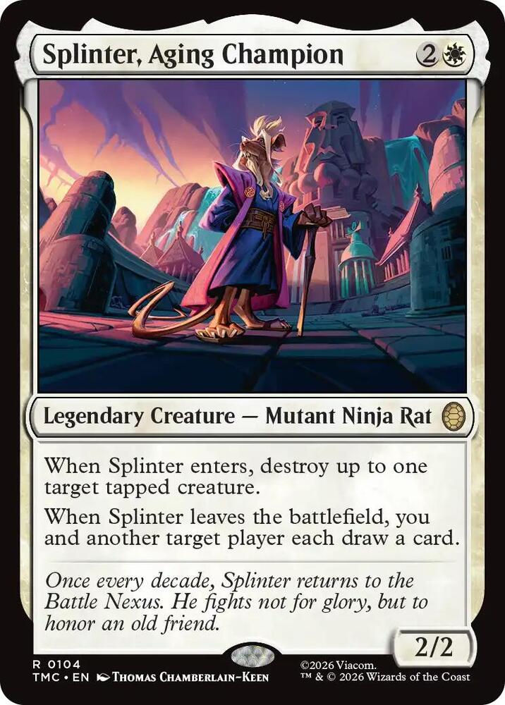 Splinter, Aging Champion - 104 - rare