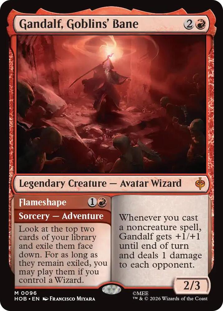 Gandalf, Goblins' Bane // Flameshape - 96 - mythic
