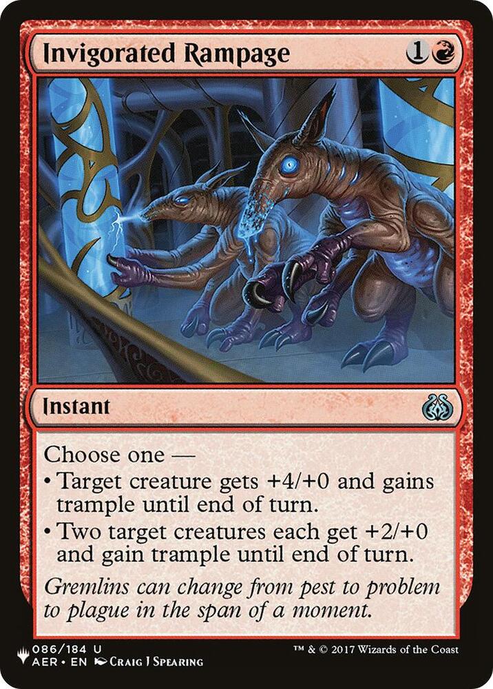 Invigorated Rampage - AER-86 - uncommon