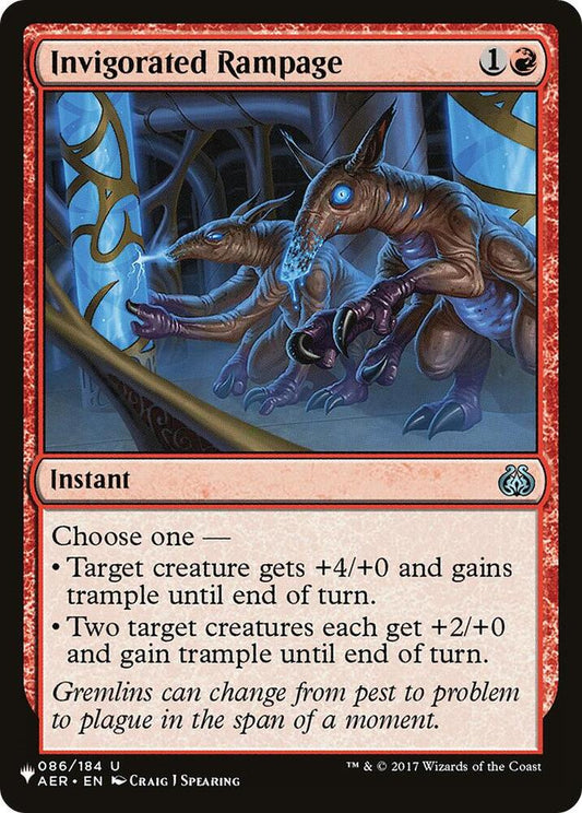 Invigorated Rampage - AER-86 - uncommon