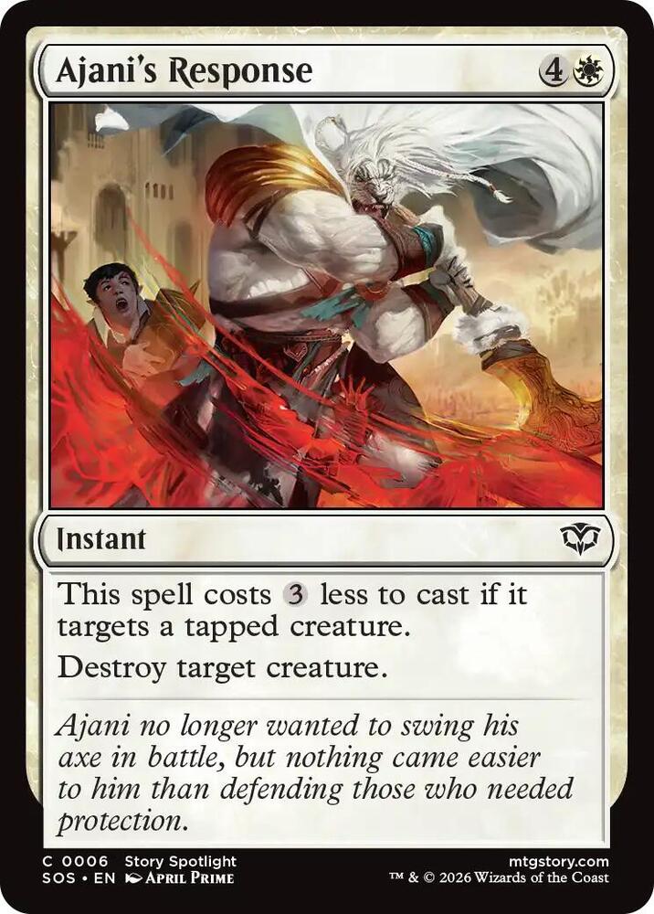 Ajani's Response - 6 - common