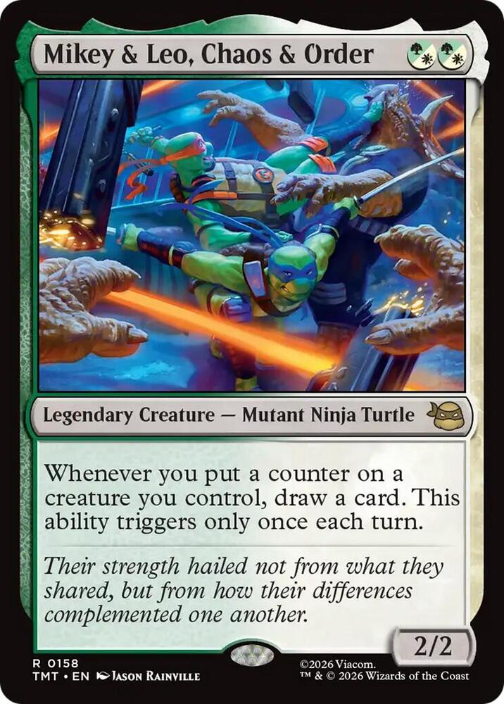 Mikey & Leo, Chaos & Order - 158 - rare