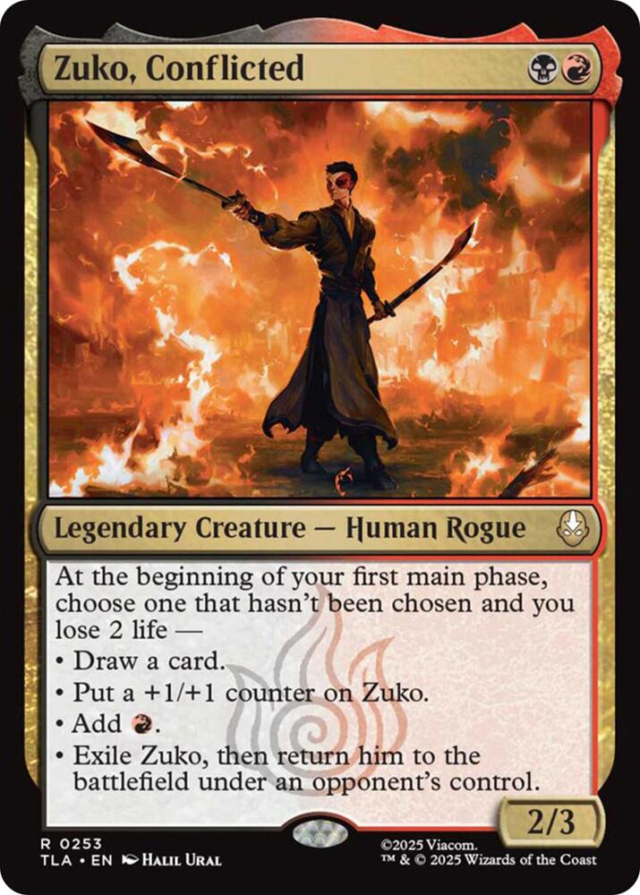 Zuko, Conflicted - 253 - rare