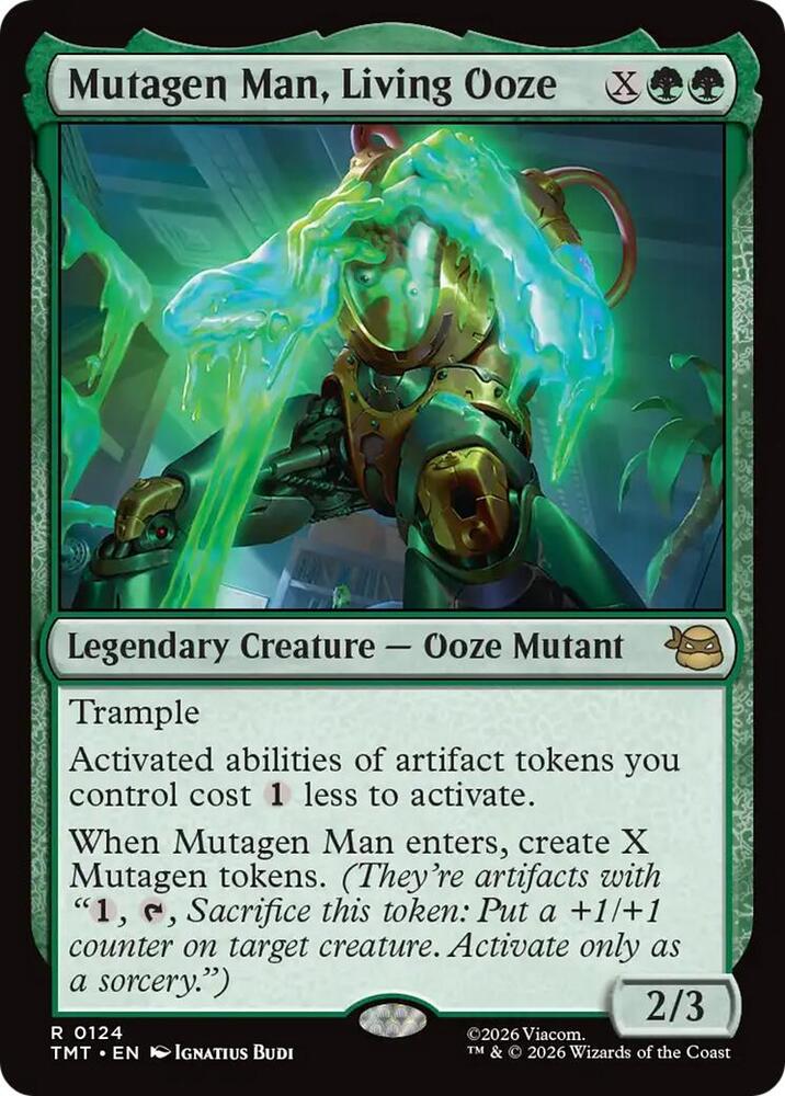 Mutagen Man, Living Ooze - 124 - rare