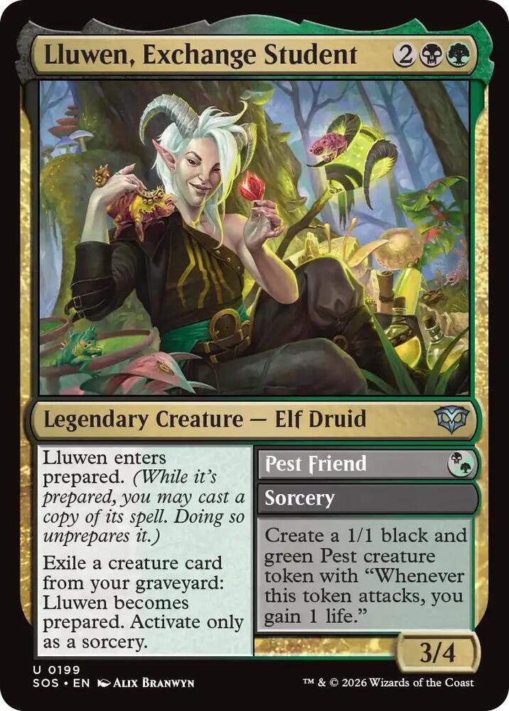 Lluwen, Exchange Student // Pest Friend - 199 - uncommon