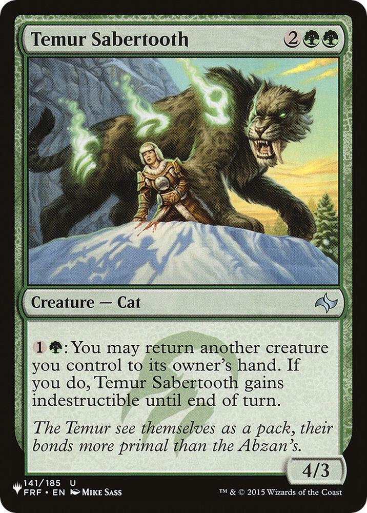 Temur Sabertooth - FRF-141 - uncommon