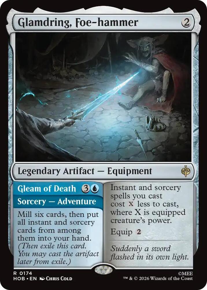 Glamdring, Foe-hammer // Gleam of Death - 174 - rare