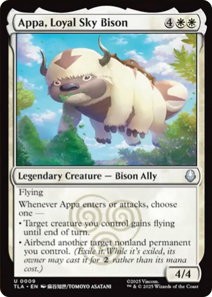 Appa, Loyal Sky Bison - 9 - uncommon