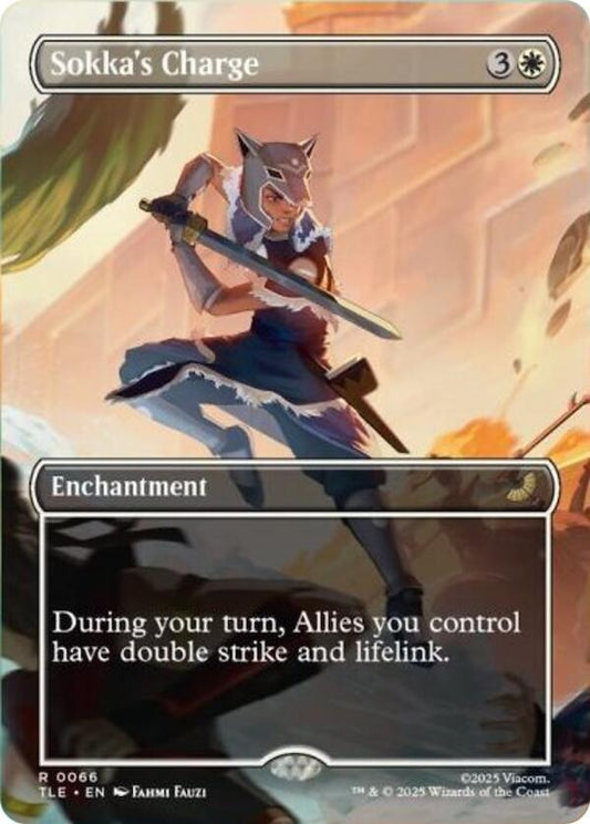 Sokka's Charge - 66 - rare