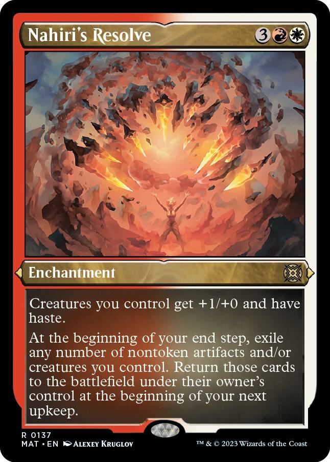 Nahiri's Resolve - 137 - Etched rare
