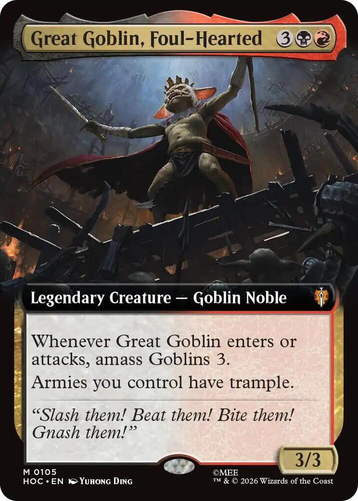 Great Goblin, Foul-Hearted - 105 - mythic