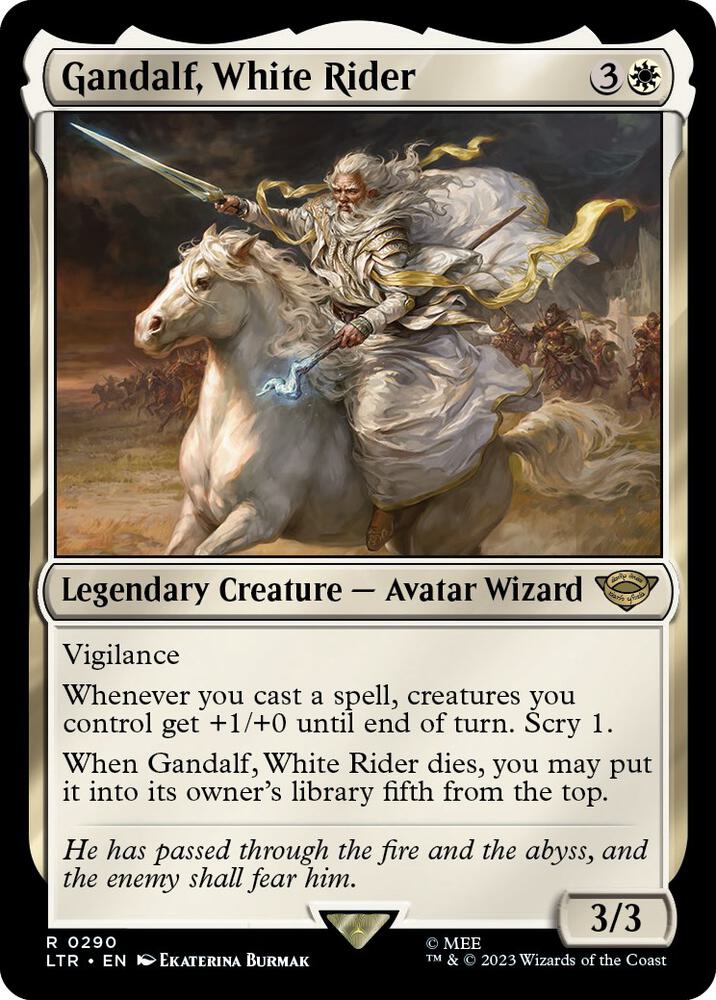 Gandalf, White Rider - 290 - rare
