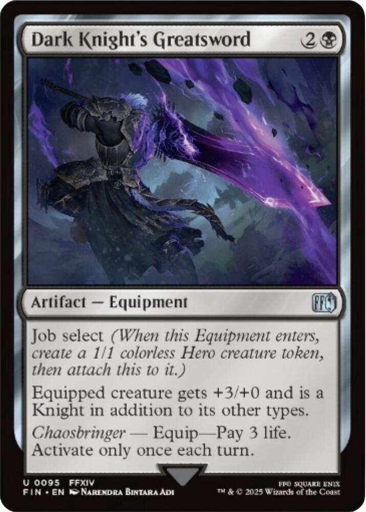 Dark Knight's Greatsword - 95 - uncommon