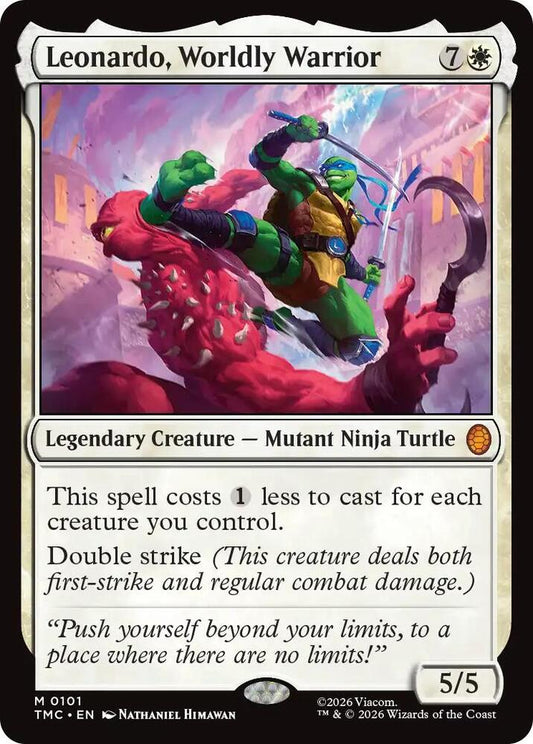 Leonardo, Worldly Warrior - 101 - mythic