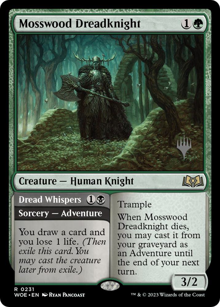 Mosswood Dreadknight // Dread Whispers - 231p - rare