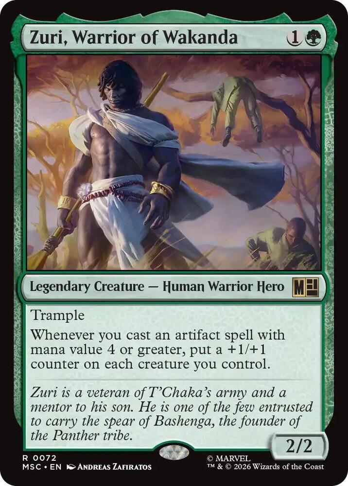 Zuri, Warrior of Wakanda - 72 - rare