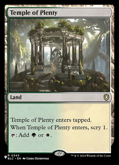 Temple of Plenty - BLC-343 - rare