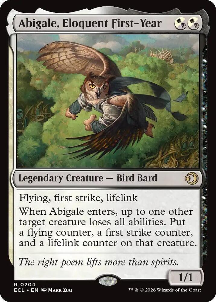 Abigale, Eloquent First-Year - 204 - rare