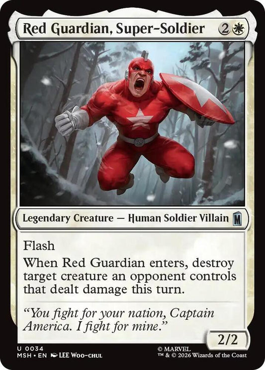 Red Guardian, Super-Soldier - 34 - uncommon