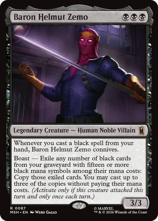 Baron Helmut Zemo - 87 - rare